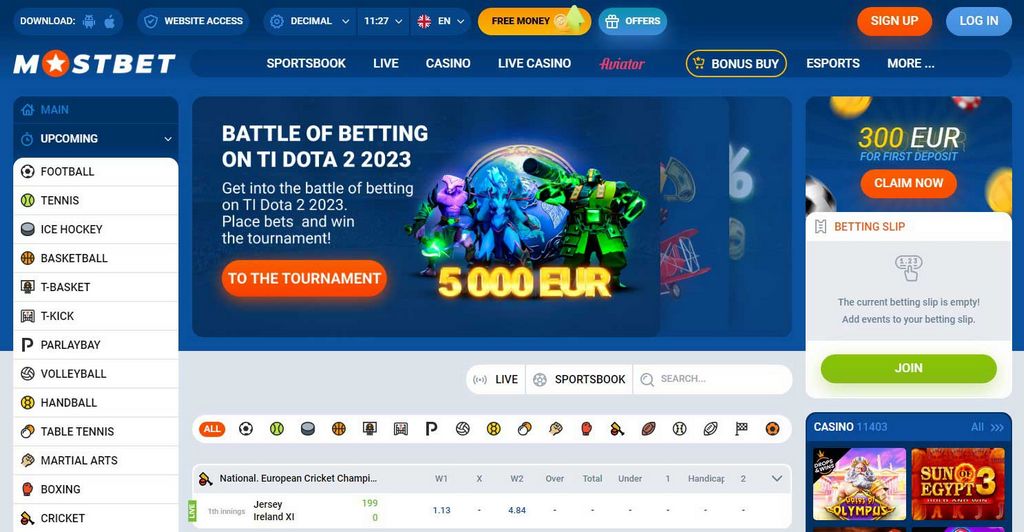 Бонусные предложения и купоны Mostbet
