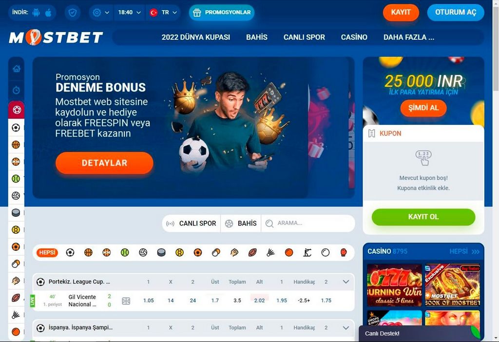 Mostbet Canlı Oyunlar